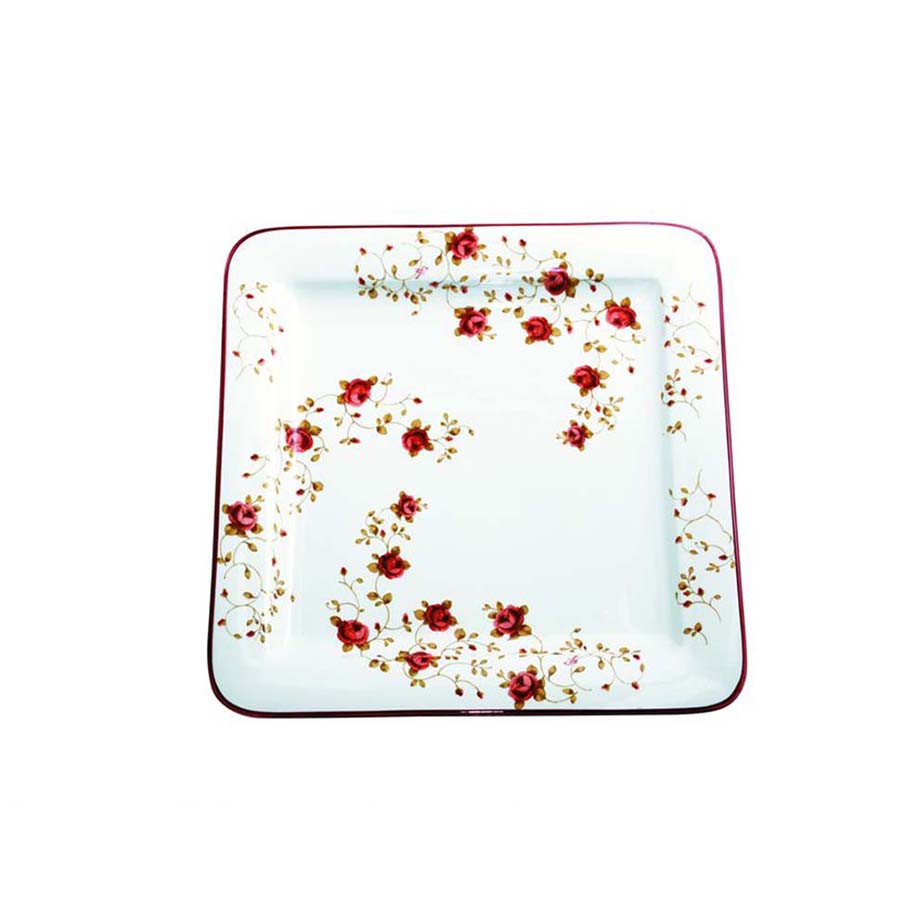 Vassoio quadrato cm 37 Scudery Rosaspina