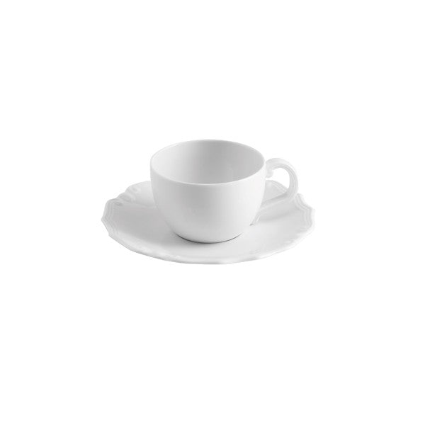 Tazza da the con piattino Scudery Light Ivory