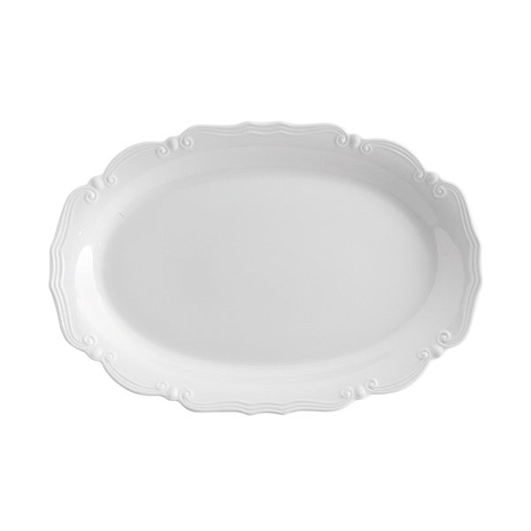 Vassoio ovale 44 cm Scudery Light Ivory