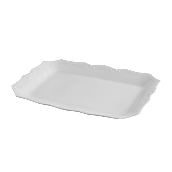 Vassoio rettangolare 44 cm Scudery Light Ivory