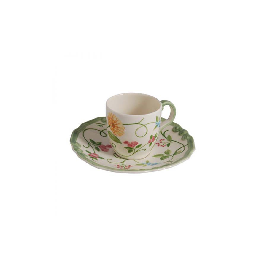 Tazza caffè con piatto Scudery Paradise