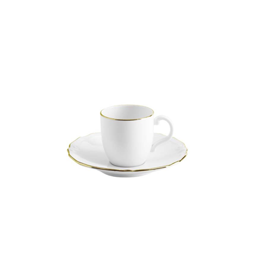 Tazza caffè con piatto Scudery Gold