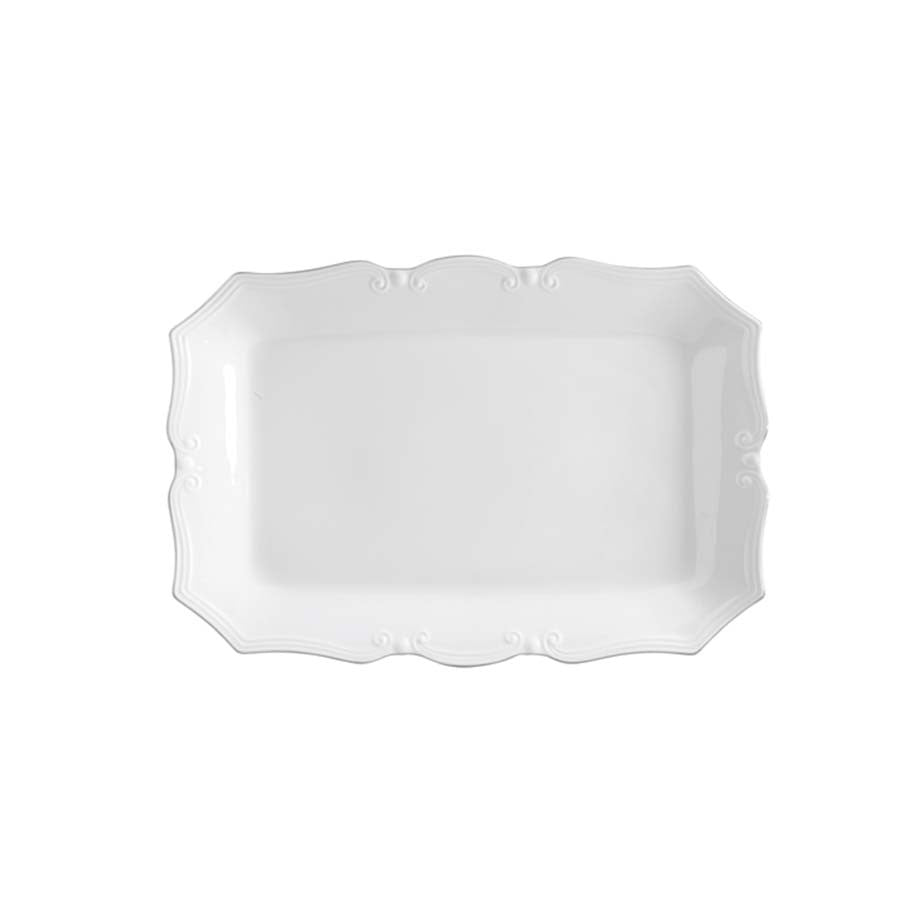 Vassoio rettangolare cm 46 Scudery platinum