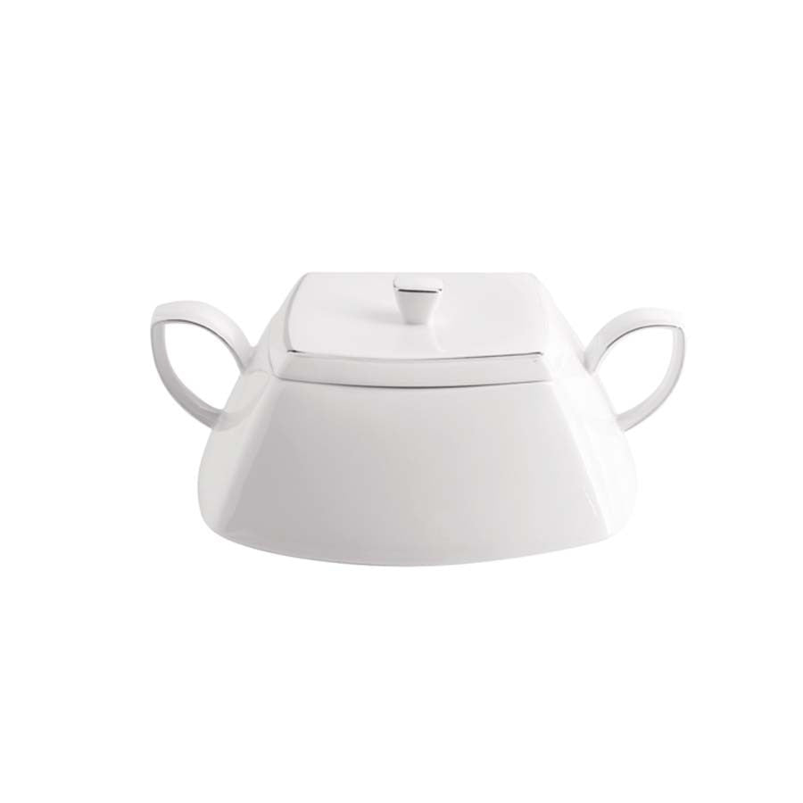 Zuppiera con coperchio Plaza Platinum