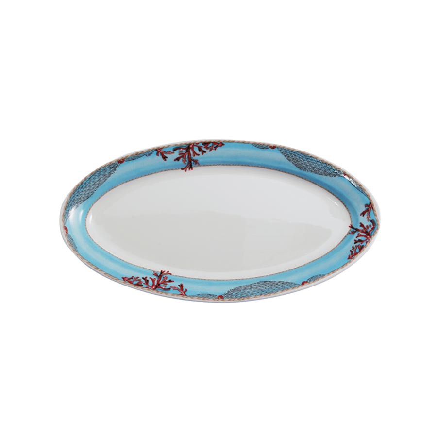 Vassoio Ovale pesce cm 31 Galassia Coral Bay