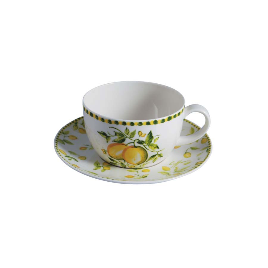 Tazza da the con piattino Galassia Limoni