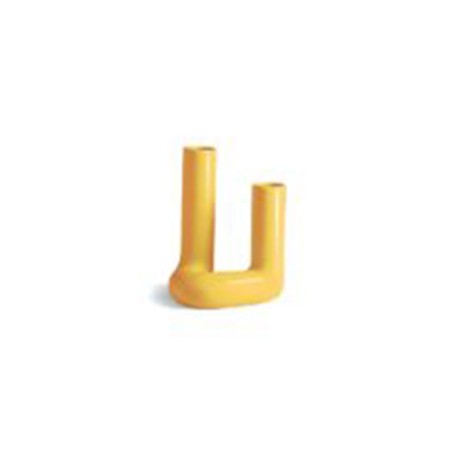 Vaso giallo a tubo 20x15xh27 Dune