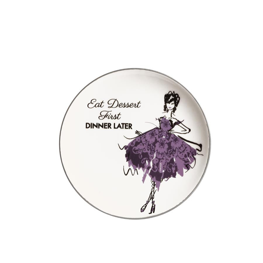 Set 4 Piattini cm 22  con Ballerine  in 4 decori