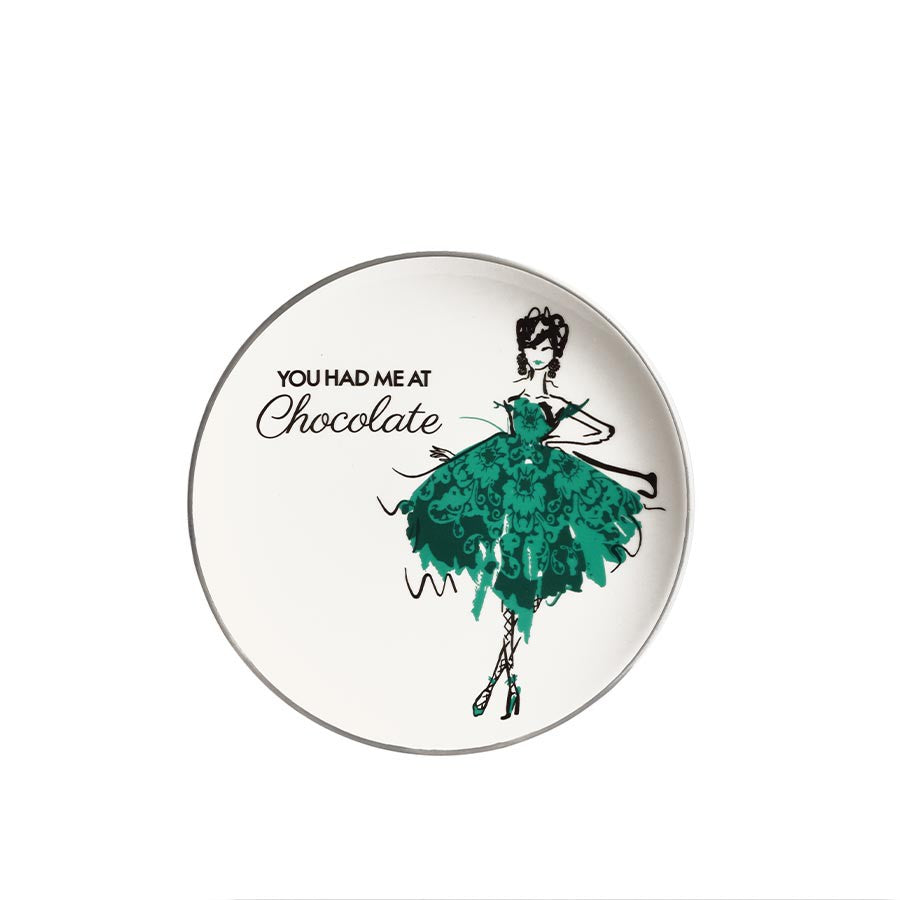 Set 4 Piattini cm 22  con Ballerine  in 4 decori