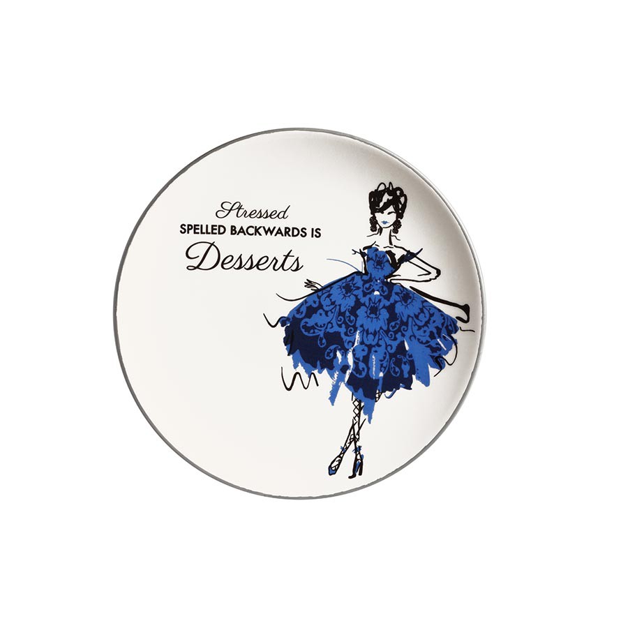 Set 4 Piattini cm 22  con Ballerine  in 4 decori
