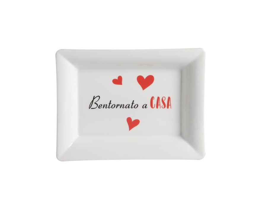 Svuotatasche c/scritta BENTORNATO cm 26x19
