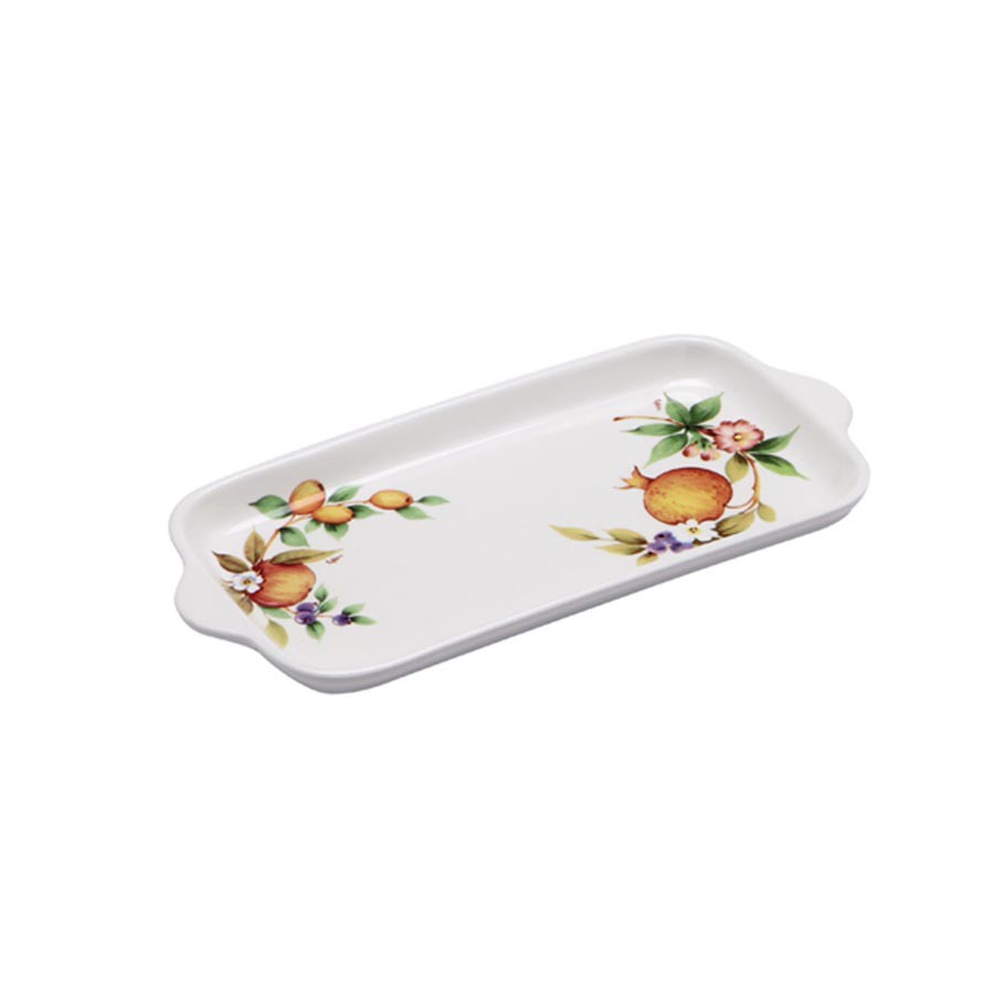 Vassoietto rettangolare con manici cm 24x12 Country Selva