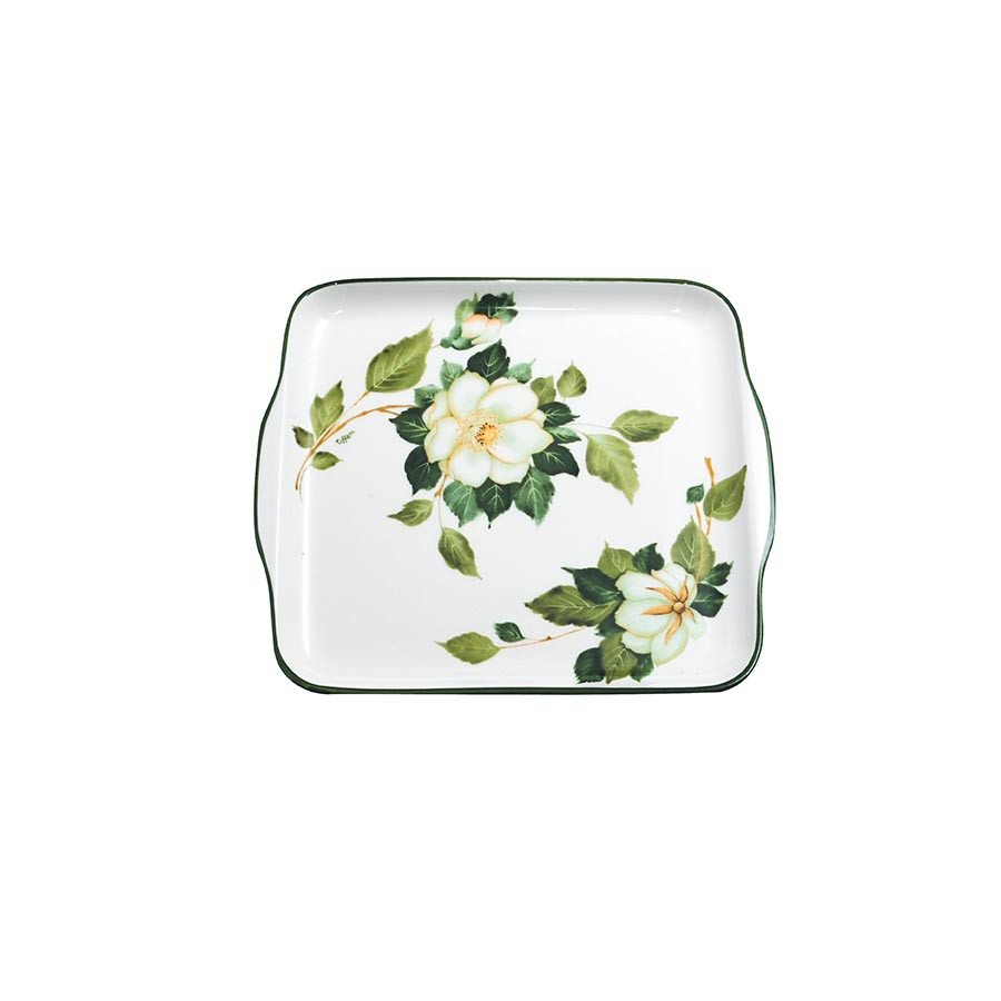 Vassoietto quadrato cm 22 Country Camelia