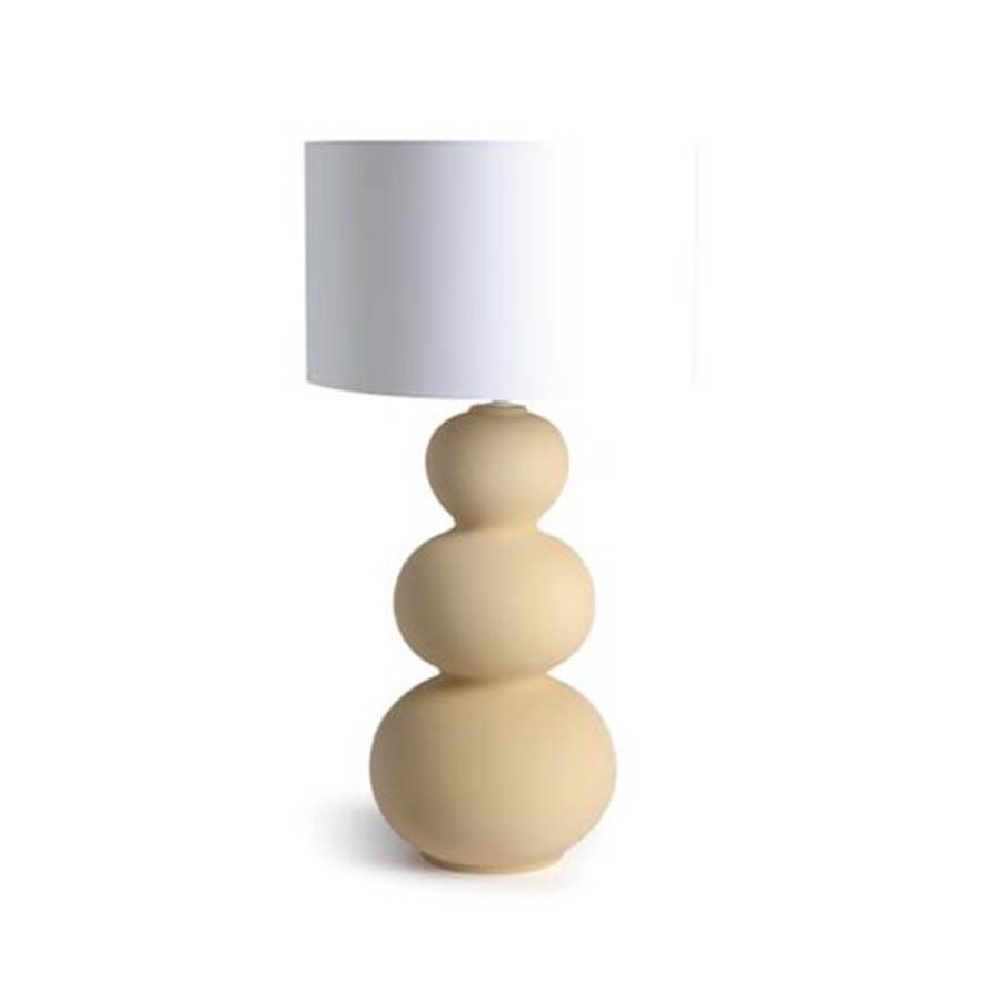 Lampada Modern CREMA SABBIATO con paralume Ø 22 x h70 cm