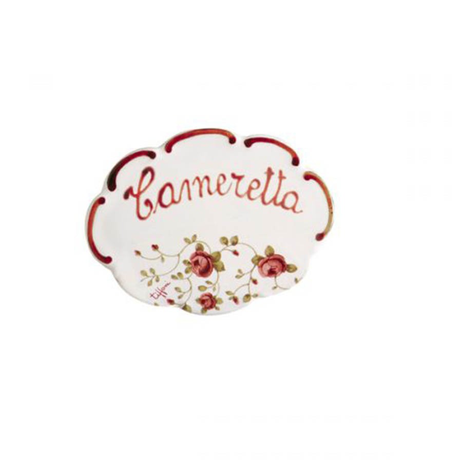 Targhetta Cameretta Scudery Rosaspina