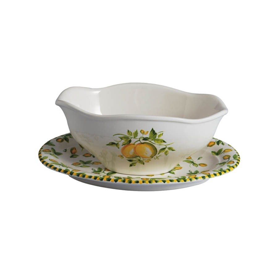 Salsiera c/piatto Galassia Limoni