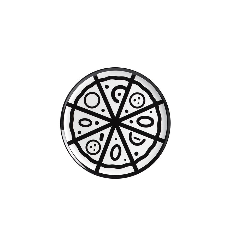 Piatto Pizza Street Art Collection D32 cm Verdure con spicchi