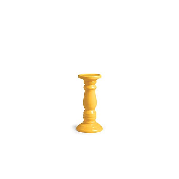 Candelabro basso giallo d 14,5 h 30 Dune