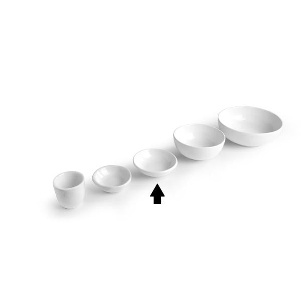 Set 6 Coppette Bianco 10 cm Snack Holder
