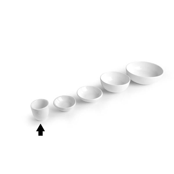 Set 6 Bicchierini Bianco 6 cm Snack Holder