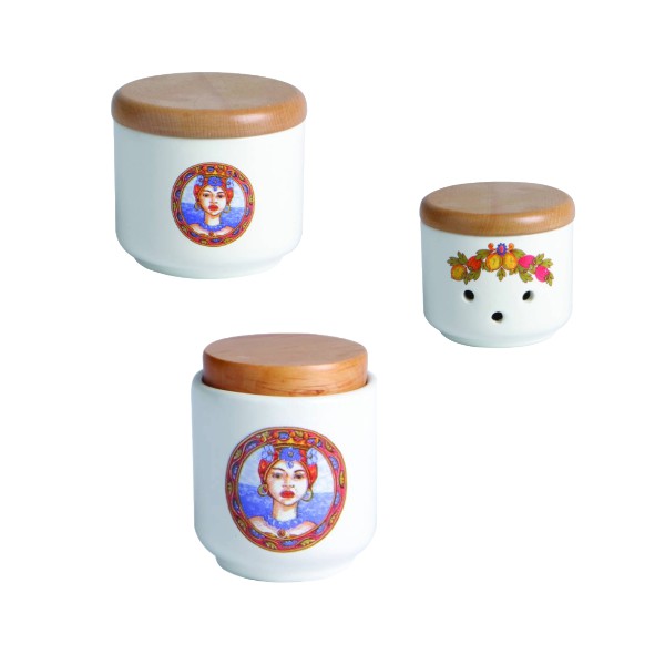 Tris Porta cipolla, aglio e peperoncino Caltagirone