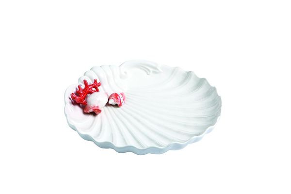 Vassoio conchiglia tondo cm 33 Mar Rosso