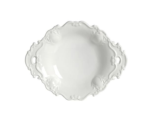 Vassoio Ovale con manici forati cm 41 Merletto