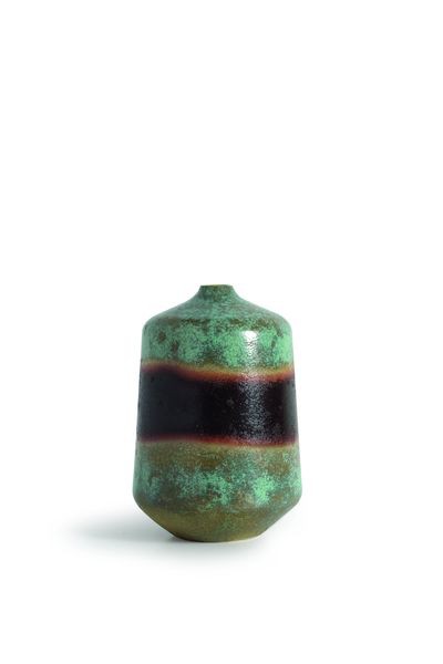 Vaso medio Verde 25x h37 cm Tribal