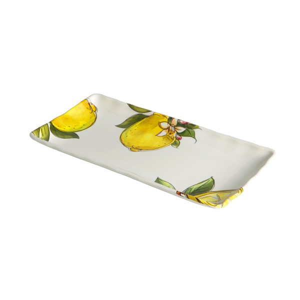 Vassoio Rettangolare Onda cm 42x22 Lemon