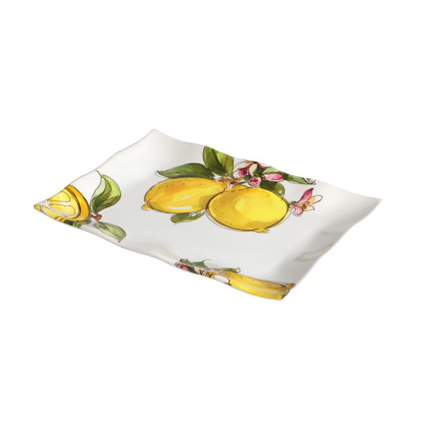 Vassoio Rettangolare Onda cm 38x27 Lemon