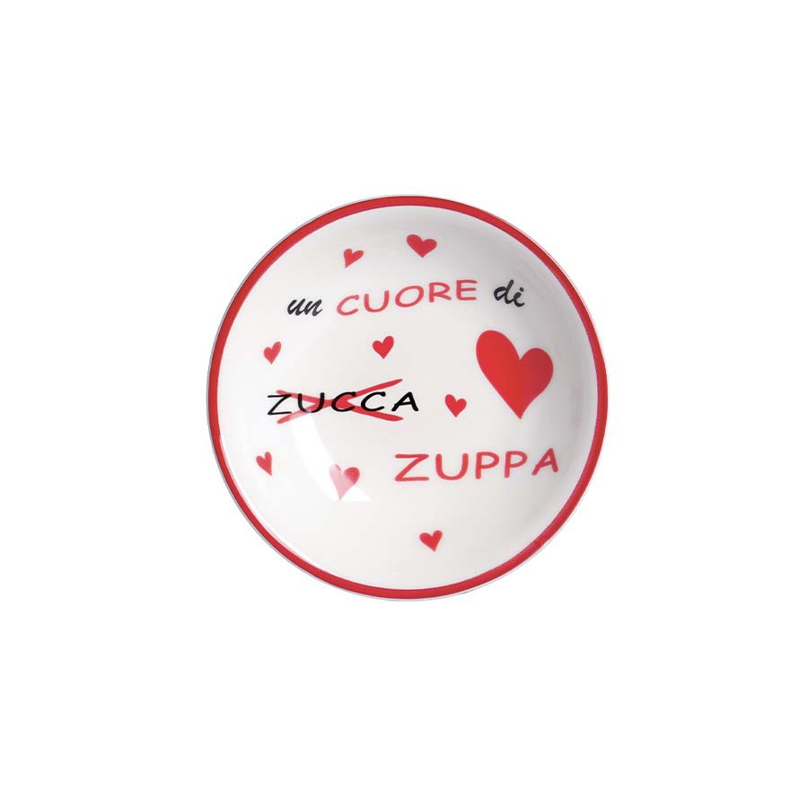 Fondina zuppa D 20 cm con scritte
