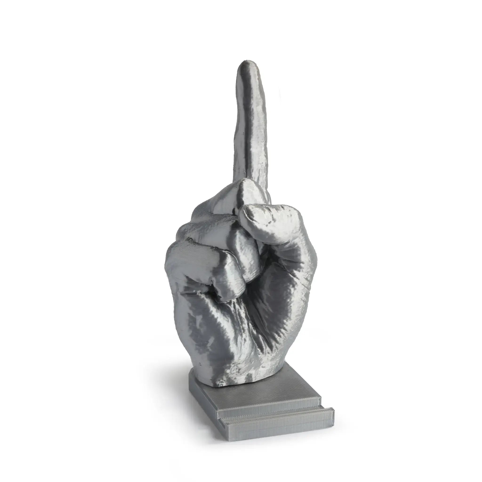 Portacellulare in Bioplastica – Mano con Indice Su (Design 3D)