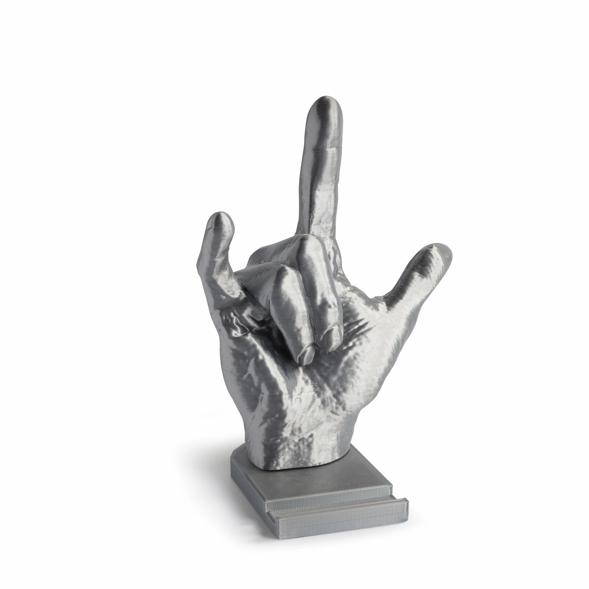 Portacellulare in Bioplastica – Mano Rock (Design 3D)