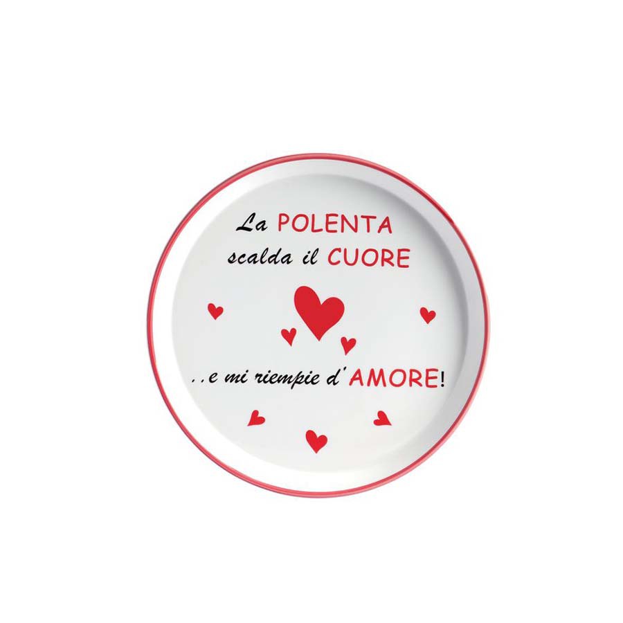 Piatto Polenta D cm 29 con scritte