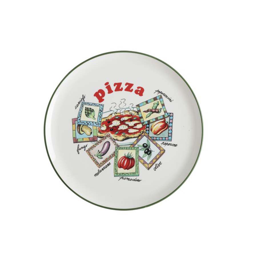 Piatto Pizza cm 32 con verdure