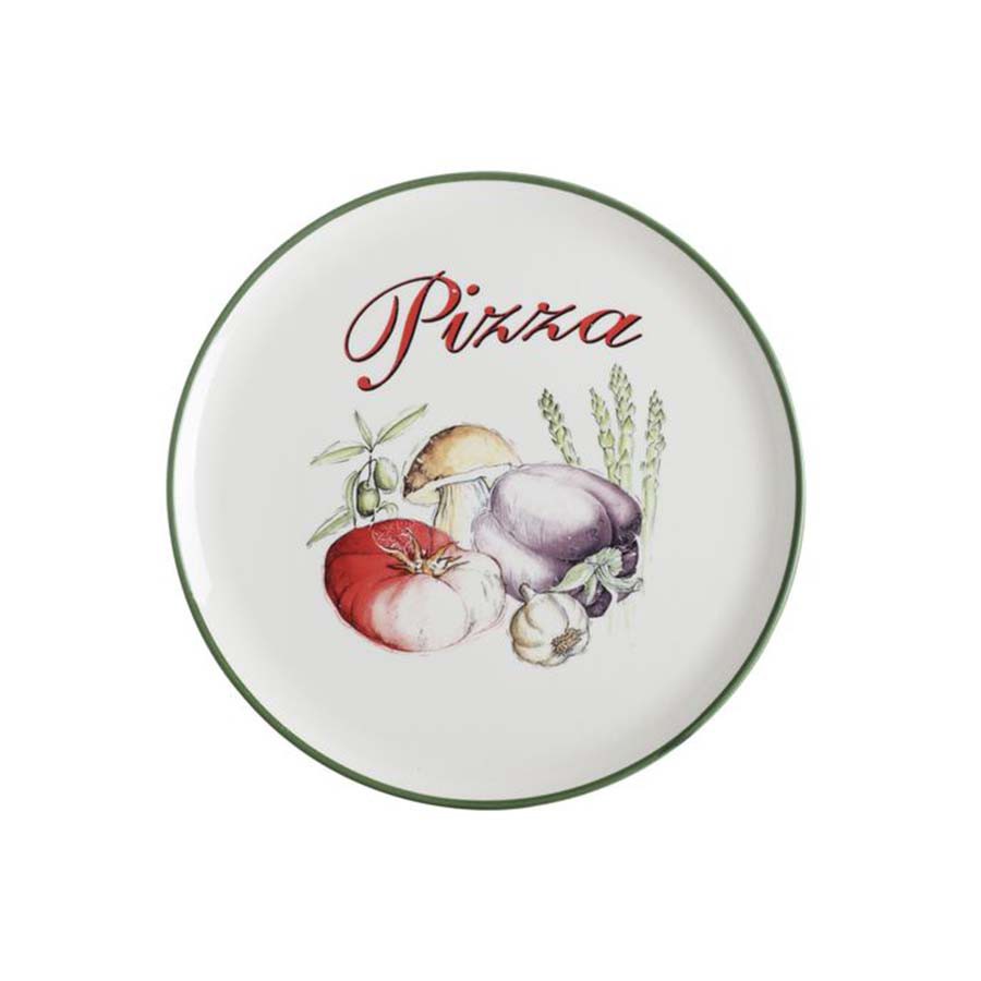 Piatto Pizza cm 32 con funghi