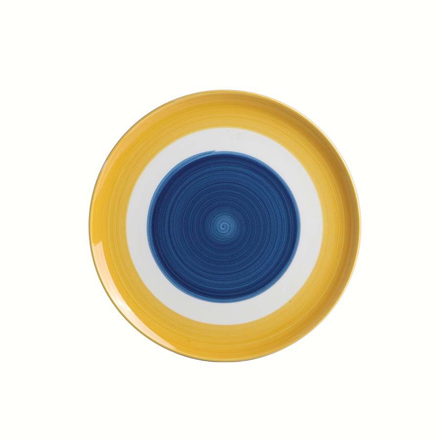 Piatto portata cm 32 Cottage blu&giallo