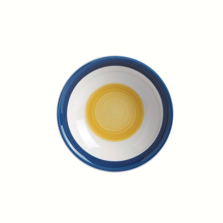 Piatto fondo cm 20 Cottage blu&giallo