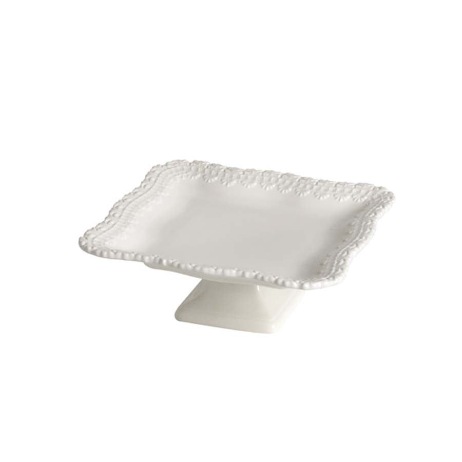 Alzata Quadrata cm 30 Merletto