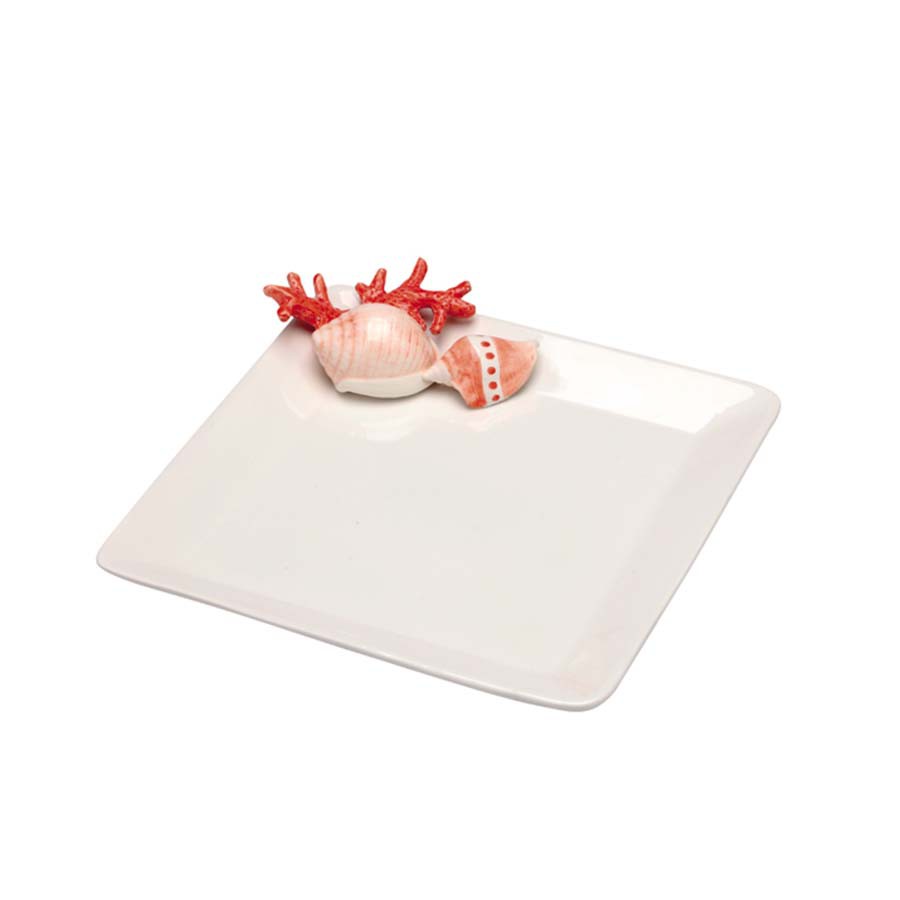 Vassoio quadro cm 26 Mar Rosso
