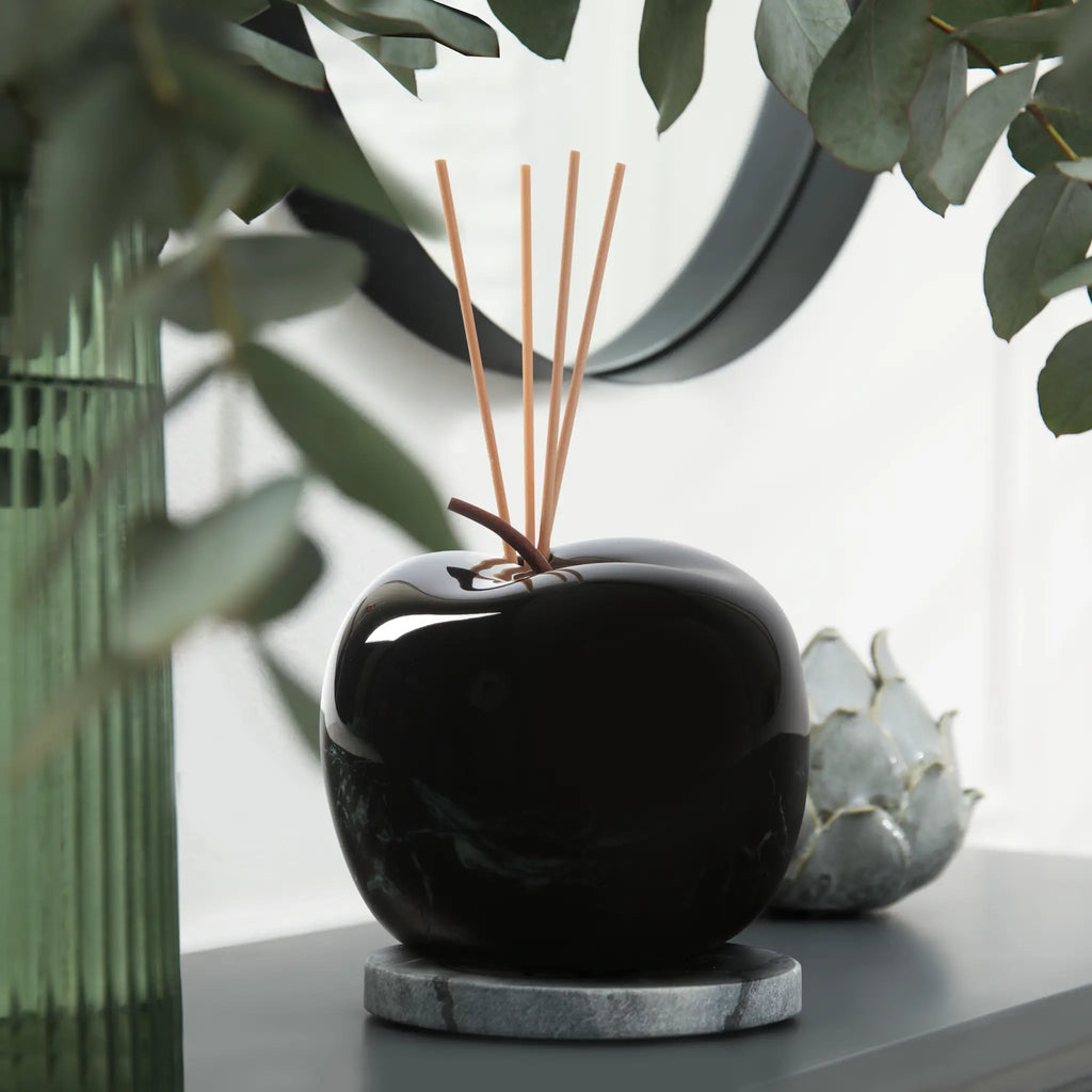 MELA in ceramica NERA Ø19x h19 cm – Profumatori