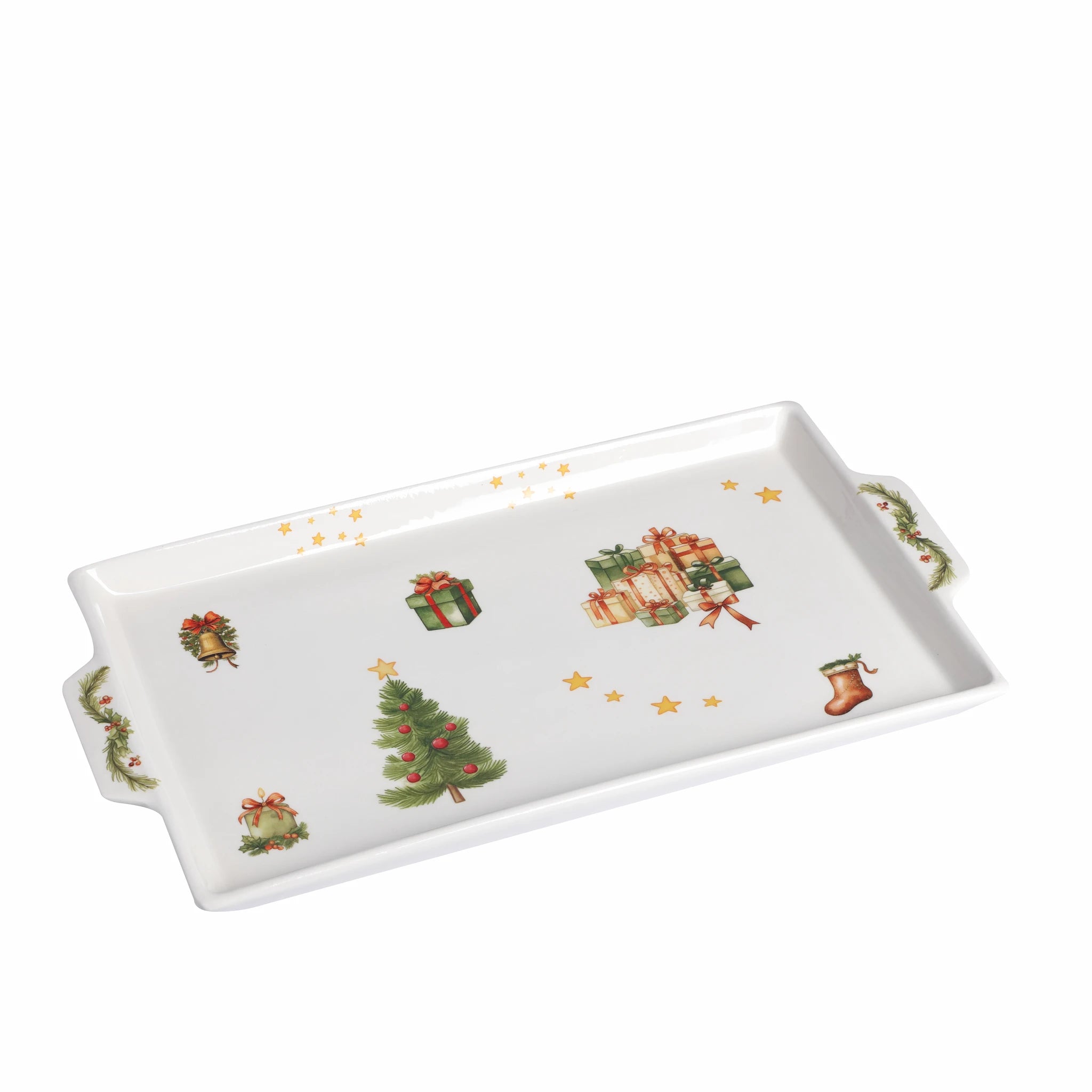 Vassoio rettangolare c/manici cm 40 Linea Fiore 2024 – Linea Fiore