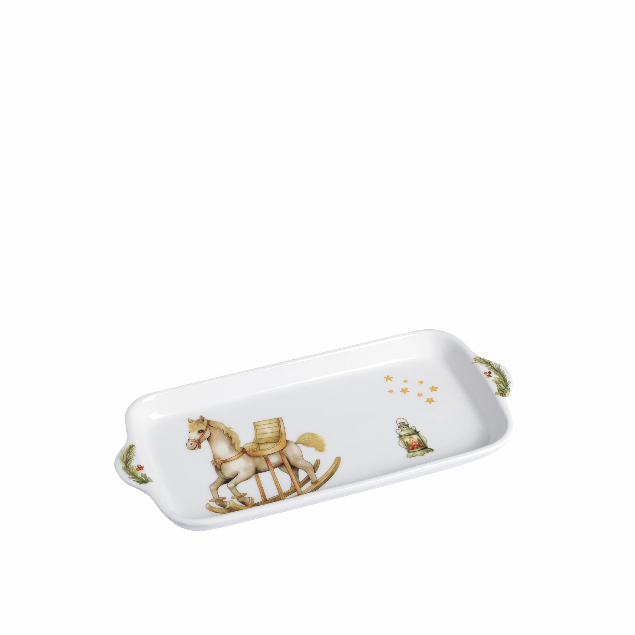 Vassoio rettangolare c/manici cm 28 Linea Fiore 2024 – Linea Fiore