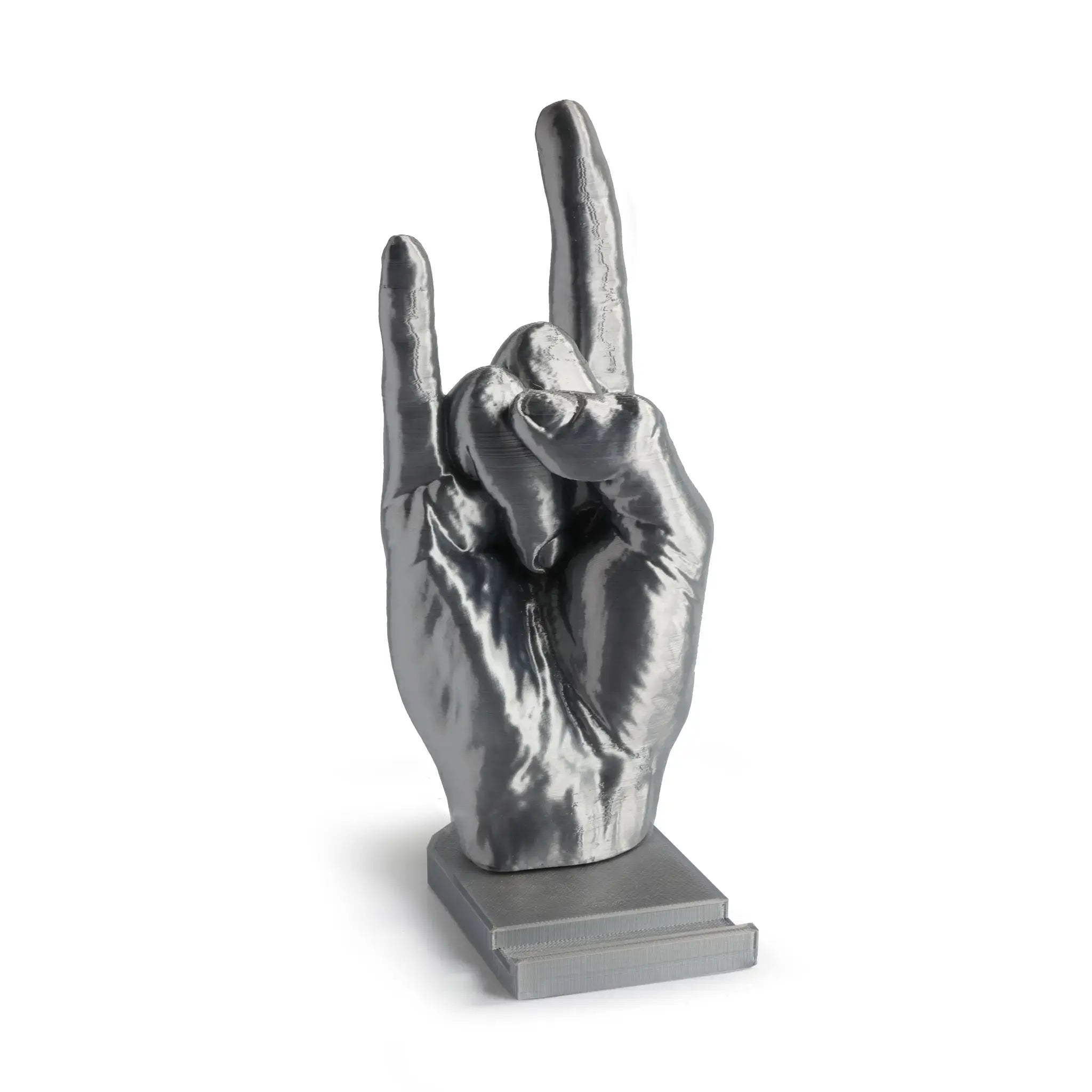 Portacellulare in Bioplastica – Mano Posa Corna (Design 3D)