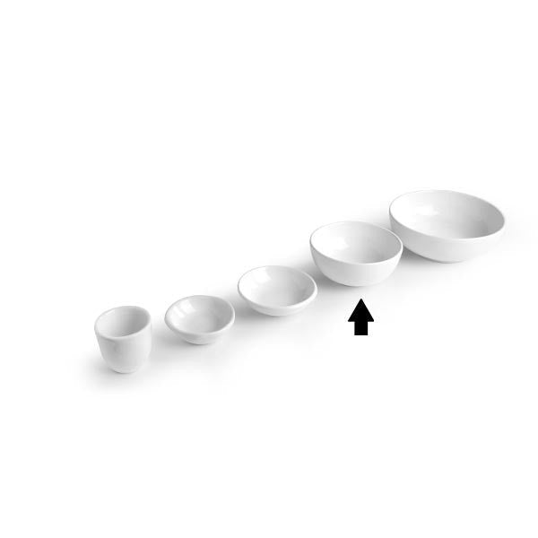 Set 6 Coppette Bianco 12 cm Snack Holder - Love Tiffani
